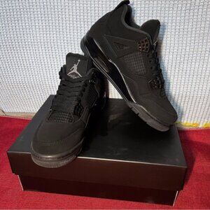 Men’s Size — New Jordan 4 Retro Black Cat